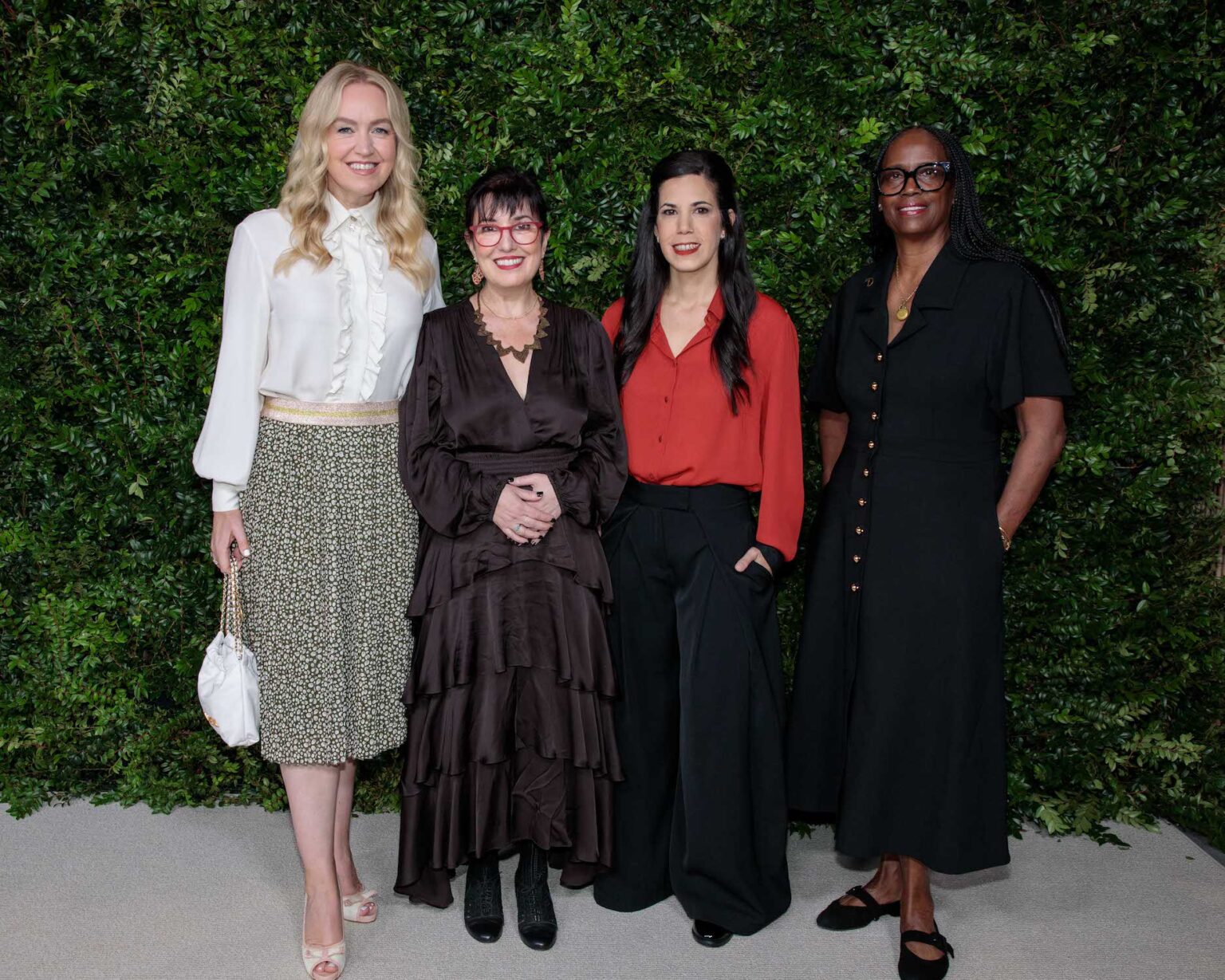 Academy President Lynette Howell Taylor, Alina Simone, Marlén Viñayo and Kim Taylor-Coleman at the Academy Women’s Luncheon Presented by CHANEL hosted by the Academy of Motion Picture Arts and Sciences on Tuesday, November 4, 2025.