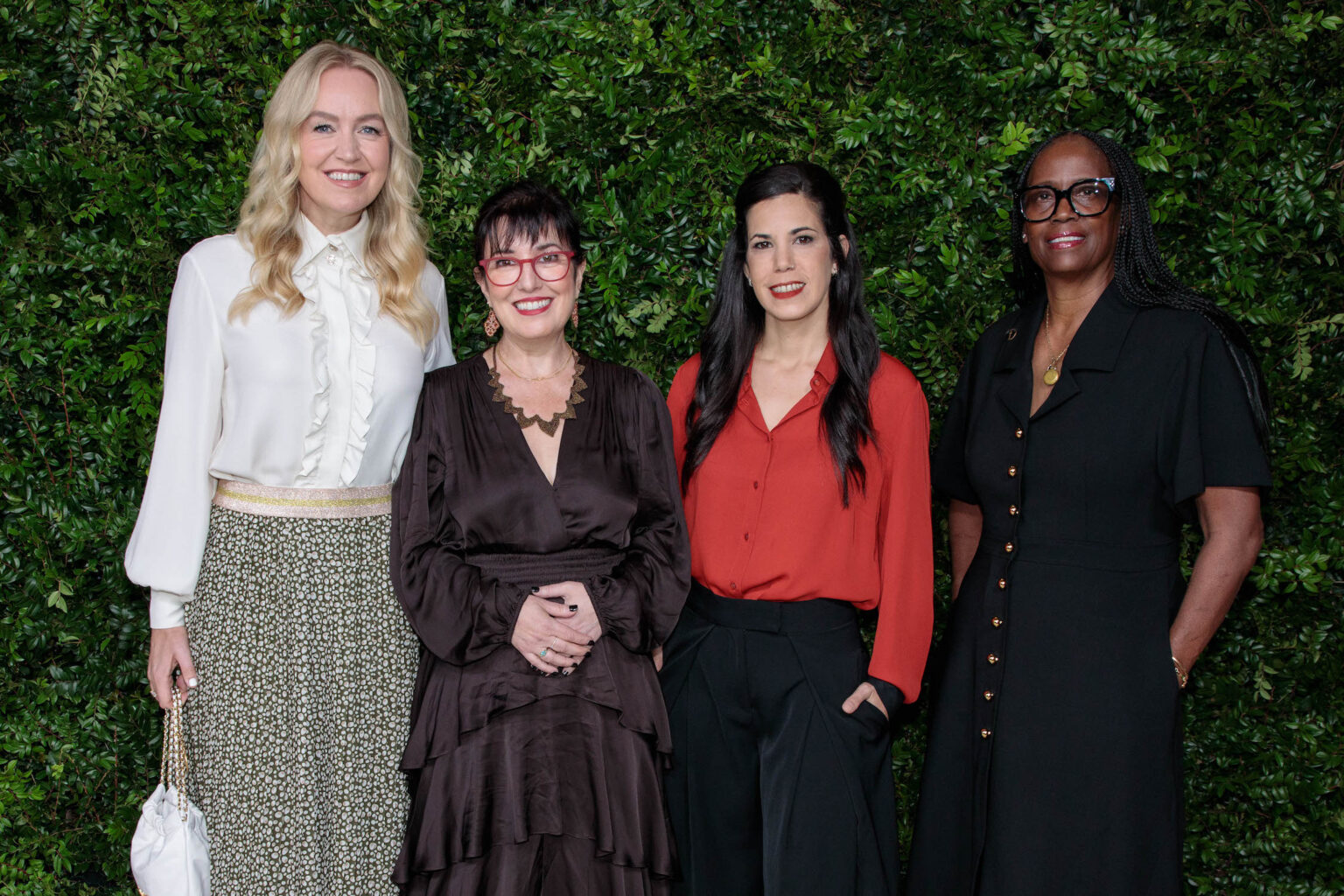 Academy President Lynette Howell Taylor, Alina Simone, Marlén Viñayo and Kim Taylor-Coleman at the Academy Women’s Luncheon Presented by CHANEL hosted by the Academy of Motion Picture Arts and Sciences on Tuesday, November 4, 2025.