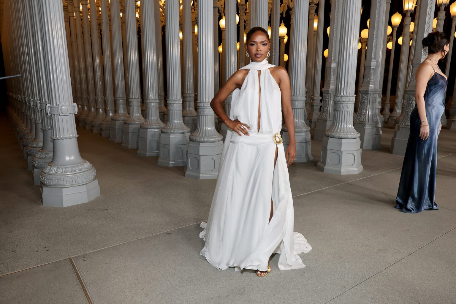 LOS ANGELES, CALIFORNIA - NOVEMBER 01: Ryan Destiny attends the 2025 LACMA Art+Film Gala, Presented By Gucci at Los Angeles County Museum of Art on November 01, 2025 in Los Angeles, California. (Photo by Amy Sussman/Getty Images for LACMA)