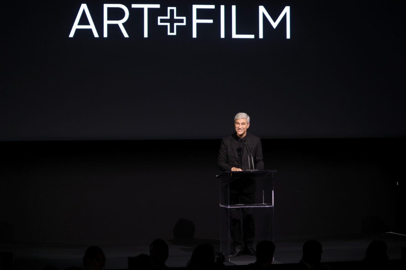 LOS ANGELES, CALIFORNIA - NOVEMBER 01: Michael Govan, CEO, LACMA, wearing Gucci, speaks onstage during the 2025 LACMA Art+Film Gala, Presented By Gucci at Los Angeles County Museum of Art on November 01, 2025 in Los Angeles, California. (Photo by Amy Sussman/Getty Images for LACMA)