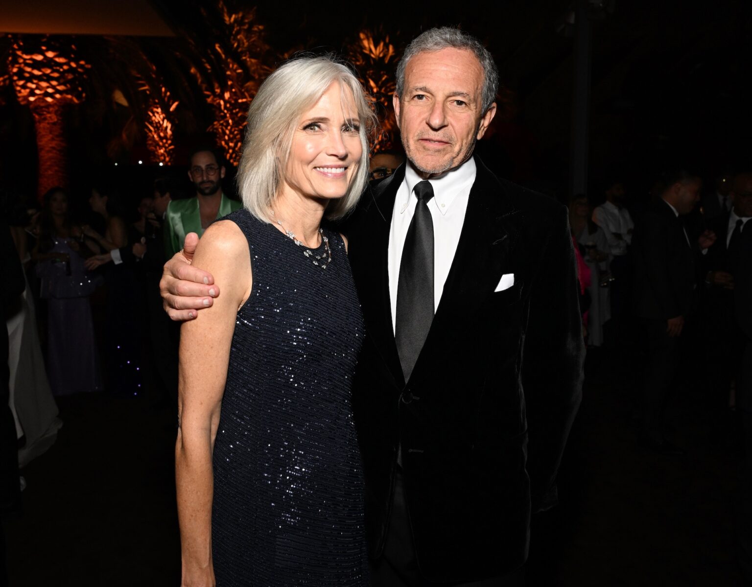 LOS ANGELES, CALIFORNIA - NOVEMBER 01: (L-R) LACMA Trustee Willow Bay and LACMA Trustee Bob Iger, CEO, The Walt Disney Company, attend the 2025 LACMA Art+Film Gala, Presented By Gucci at Los Angeles County Museum of Art on November 01, 2025 in Los Angeles, California. (Photo by Michael Kovac/Getty Images for LACMA)