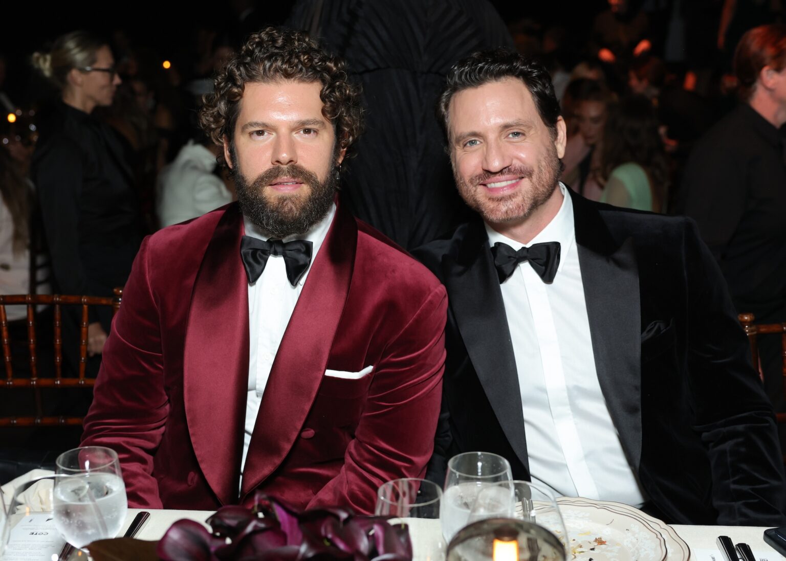 LOS ANGELES, CALIFORNIA - NOVEMBER 01: (L-R) Vanya Asher Alispahic and …dgar RamÌrez attend the 2025 LACMA Art+Film Gala, Presented By Gucci at Los Angeles County Museum of Art on November 01, 2025 in Los Angeles, California. (Photo by Stefanie Keenan/Getty Images for LACMA)