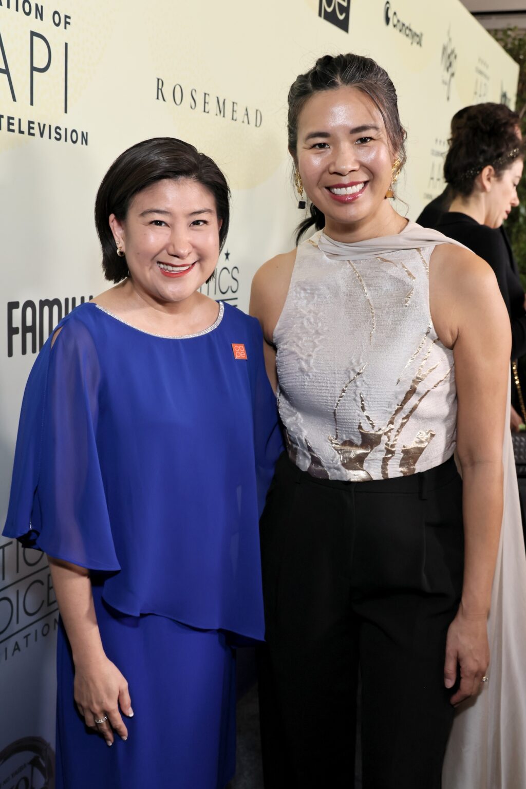 LOS ANGELES, CALIFORNIA - NOVEMBER 14: (L-R) Michelle Sugihara, Executive Director & CEO, CAPE and Marilyn Fu attend The Critics Choice Association's 4th Annual Celebration of AAPI Cinema & Television at Four Seasons Hotel Los Angeles at Beverly Hills on November 14, 2025 in Los Angeles, California. (Photo by Rodin Eckenroth/Getty Images for Critics Choice Association)