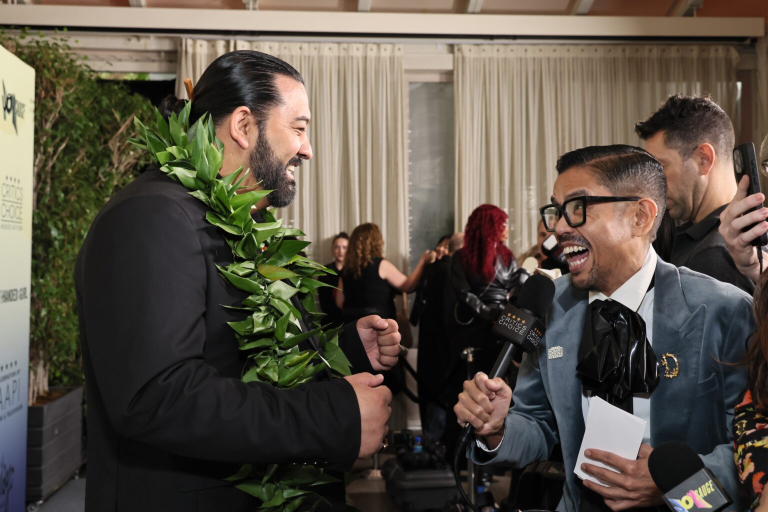 LOS ANGELES, CALIFORNIA - NOVEMBER 14: (L-R) Thomas Pa'a Sibbett and Dino-Ray Ramos attend The Critics Choice Association's 4th Annual Celebration of AAPI Cinema & Television at Four Seasons Hotel Los Angeles at Beverly Hills on November 14, 2025 in Los Angeles, California. (Photo by Rodin Eckenroth/Getty Images for Critics Choice Association)