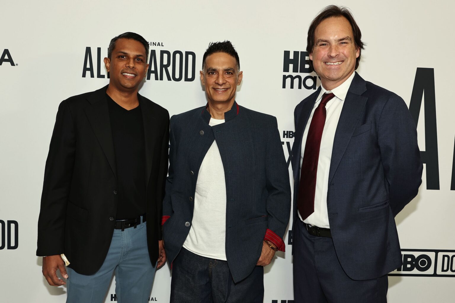 New York, New York - 11/3/25 HBO Documentary Films World Premiere of “ALEX VS AROD” -PICTURED: Ameeth Sankaran , Gotham Chopra and Victor Buhler - PHOTO by: Dave Allocca / Starpix - Location: DGA