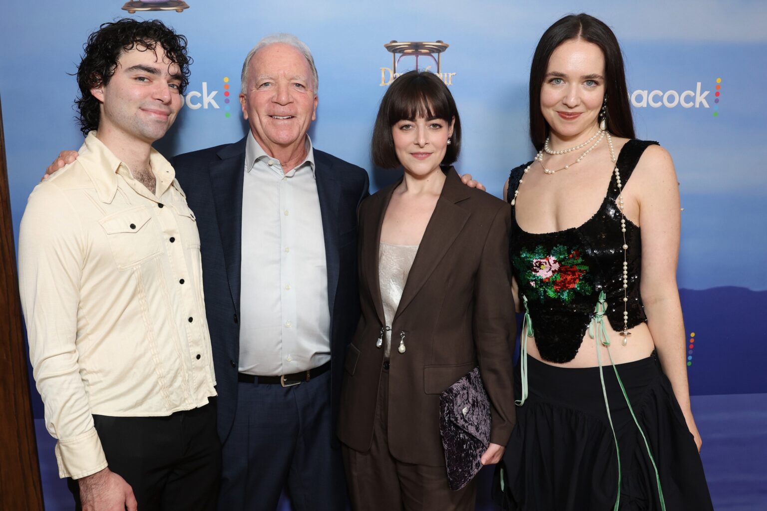 DAYS OF OUR LIVES -- "60th Anniversary Red Carpet" Episode -- Pictured: (l-r) Teddy Corday, Ken Corday, Amanda Corday, Kimberly Corday -- (Photo by: Todd Williamson/Peacock)