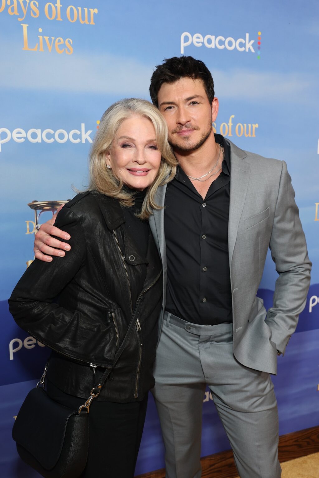 DAYS OF OUR LIVES -- "60th Anniversary Red Carpet" Episode -- Pictured: (l-r) Deidre Hall, Robert Scott Wilson -- (Photo by: Todd Williamson/Peacock)