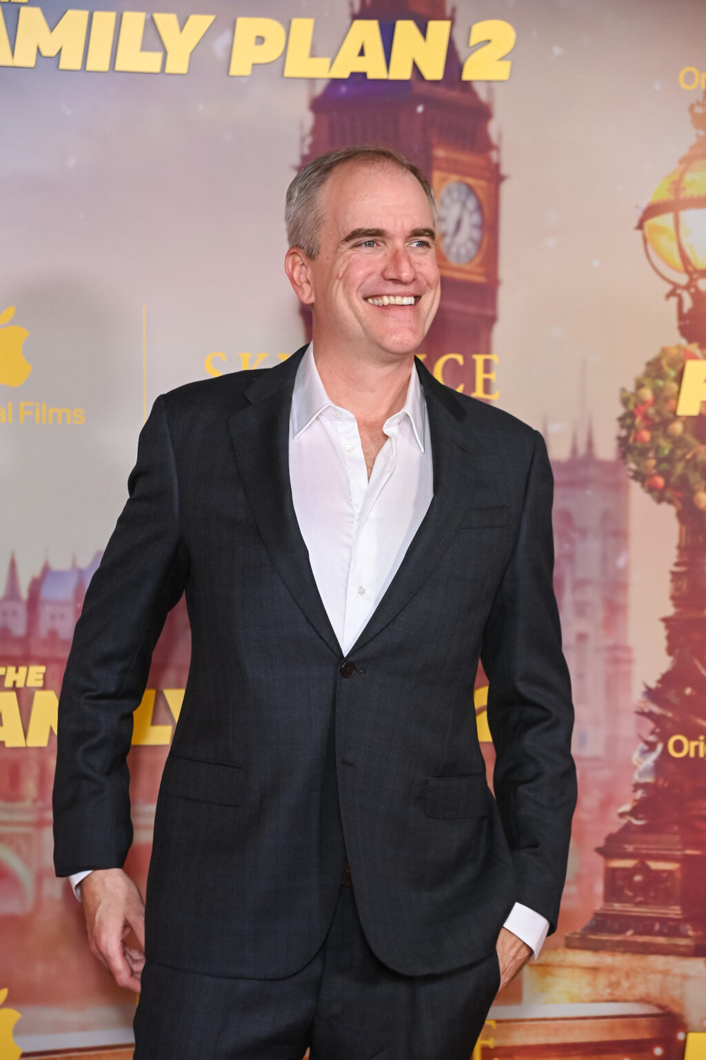 LONDON, ENGLAND - NOVEMBER 11: David Coggeshall attends the World Premiere of Apple Original Films' "The Family Plan 2" at Curzon Mayfair on November 11, 2025 in London, England. "The Family Plan 2" will premiere globally on Apple TV on Friday, November 21, 2025. Photo Credit: Dave Benett