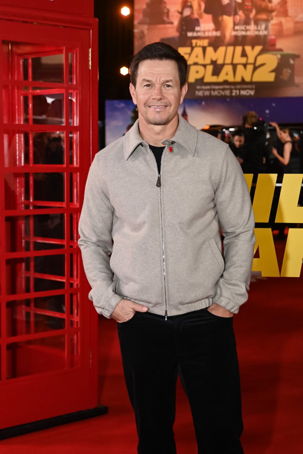 LONDON, ENGLAND - NOVEMBER 11: Mark Wahlberg attends the World Premiere of Apple Original Films' "The Family Plan 2" at Curzon Mayfair on November 11, 2025 in London, England. "The Family Plan 2" will premiere globally on Apple TV on Friday, November 21, 2025. Photo Credit: Dave Benett