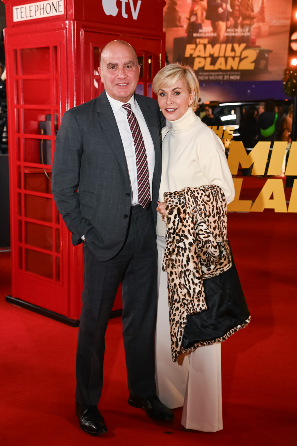 LONDON, ENGLAND - NOVEMBER 11: Don Granger and Lisa McRee attend the World Premiere of Apple Original Films' "The Family Plan 2" at Curzon Mayfair on November 11, 2025 in London, England. "The Family Plan 2" will premiere globally on Apple TV on Friday, November 21, 2025. Photo Credit: Dave Benett