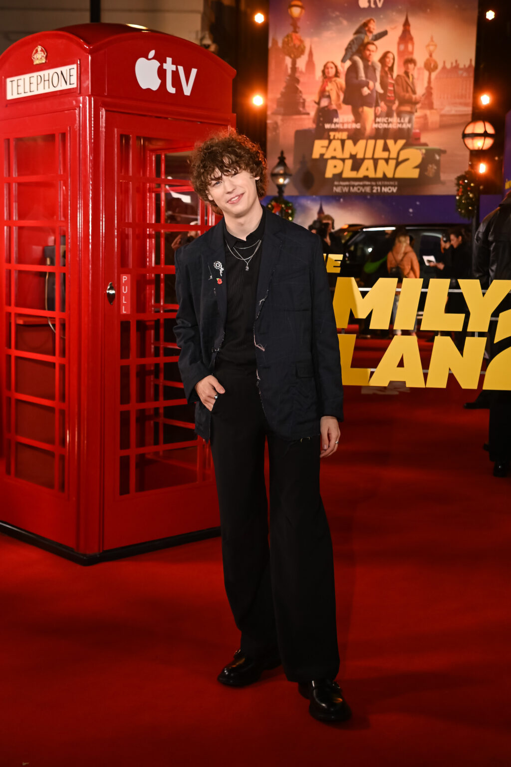 LONDON, ENGLAND - NOVEMBER 11: Van Crosby attends the World Premiere of Apple Original Films' "The Family Plan 2" at Curzon Mayfair on November 11, 2025 in London, England. "The Family Plan 2" will premiere globally on Apple TV on Friday, November 21, 2025. Photo Credit: Dave Benett