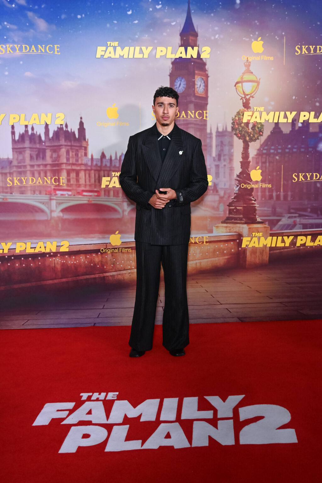 LONDON, ENGLAND - NOVEMBER 11: Reda Elazouar attends the World Premiere of Apple Original Films' "The Family Plan 2" at Curzon Mayfair on November 11, 2025 in London, England. "The Family Plan 2" will premiere globally on Apple TV on Friday, November 21, 2025. Photo Credit: Dave Benett