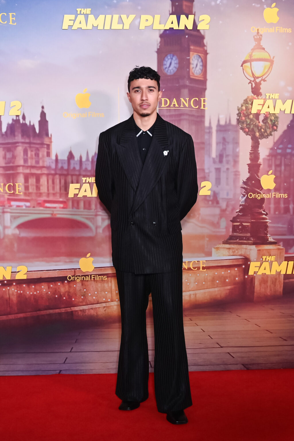 LONDON, ENGLAND - NOVEMBER 11: Reda Elazouar attends the World Premiere of Apple Original Films' "The Family Plan 2" at Curzon Mayfair on November 11, 2025 in London, England. "The Family Plan 2" will premiere globally on Apple TV on Friday, November 21, 2025. Photo Credit: Dave Benett