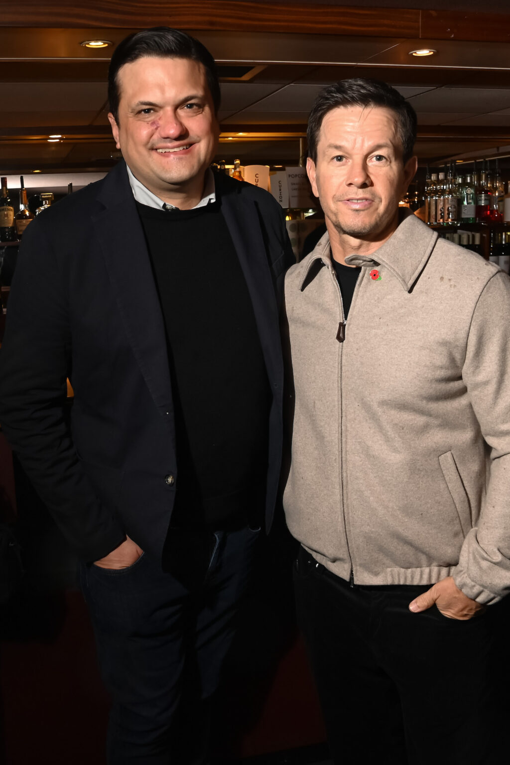 LONDON, ENGLAND - NOVEMBER 11: Matt Dentler, Apple Head Of Features, and Mark Wahlberg attend the World Premiere of Apple Original Films' "The Family Plan 2" at Curzon Mayfair on November 11, 2025 in London, England. "The Family Plan 2" will premiere globally on Apple TV on Friday, November 21, 2025. Photo Credit: Dave Benett