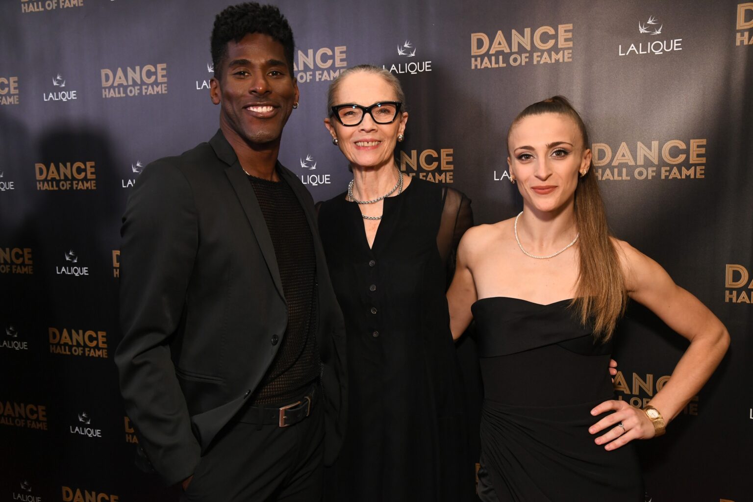 CULVER CITY, CALIFORNIA - DECEMBER 03: (L-R) Lloyd Knight, Janet Eilber, and Marzia Memoli attend the inaugural Dance Hall of Fame ceremony honoring the most influential artists in dance history at Glorya Kaufman Community Center on December 03, 2025 in Culver City, California. (Photo by Alberto E. Rodriguez/Getty Images for Dance Hall of Fame)
