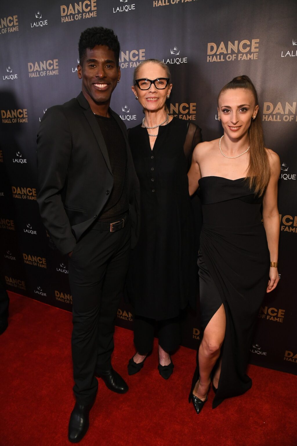 CULVER CITY, CALIFORNIA - DECEMBER 03: (L-R) Lloyd Knight, Janet Eilber, and Marzia Memoli attend the inaugural Dance Hall of Fame ceremony honoring the most influential artists in dance history at Glorya Kaufman Community Center on December 03, 2025 in Culver City, California. (Photo by Alberto E. Rodriguez/Getty Images for Dance Hall of Fame)