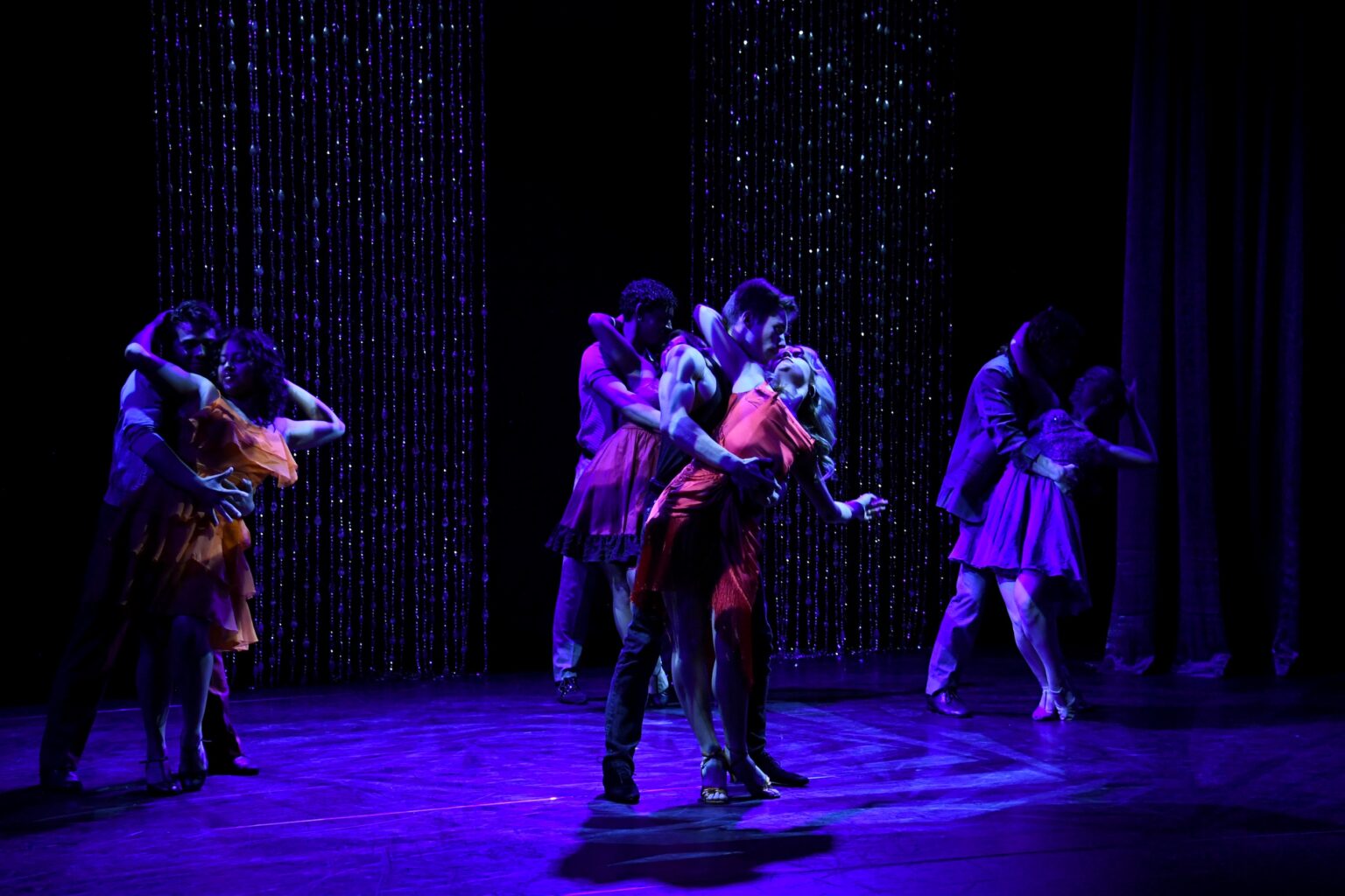 CULVER CITY, CALIFORNIA - DECEMBER 03: USC Glorya Kaufman School of Dance students perform an “(I’ve Had) The Time of My Life” tribute featuring Mia Maxwell and Oscar Gutierrez is seen onstage during the inaugural Dance Hall of Fame ceremony honoring the most influential artists in dance history at Glorya Kaufman Community Center on December 03, 2025 in Culver City, California. (Photo by Alberto E. Rodriguez/Getty Images for Dance Hall of Fame)