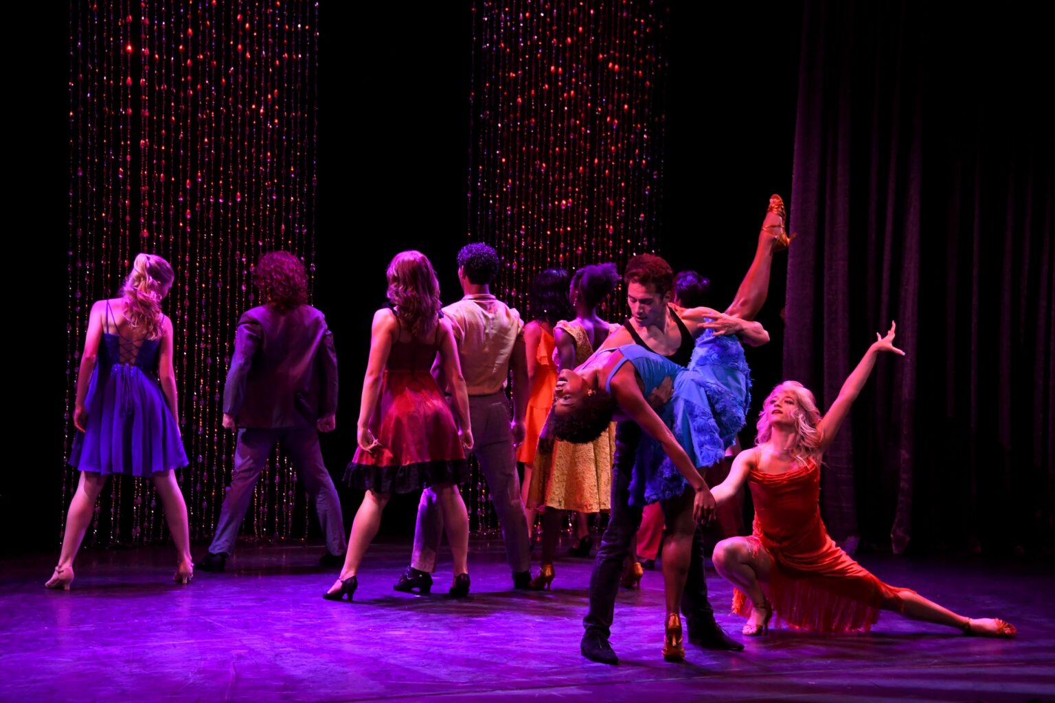 CULVER CITY, CALIFORNIA - DECEMBER 03: USC Glorya Kaufman School of Dance students perform an “(I’ve Had) The Time of My Life” tribute featuring Mia Maxwell and Oscar Gutierrez is seen onstage during the inaugural Dance Hall of Fame ceremony honoring the most influential artists in dance history at Glorya Kaufman Community Center on December 03, 2025 in Culver City, California. (Photo by Alberto E. Rodriguez/Getty Images for Dance Hall of Fame)