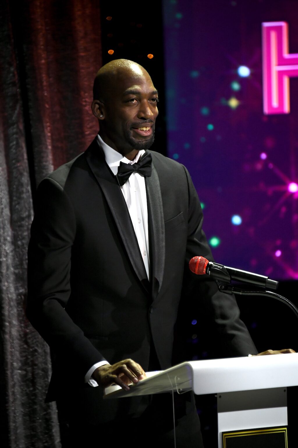 CULVER CITY, CALIFORNIA - DECEMBER 03: Drè Rose speaks onstage during the inaugural Dance Hall of Fame ceremony honoring the most influential artists in dance history at Glorya Kaufman Community Center on December 03, 2025 in Culver City, California. (Photo by Alberto E. Rodriguez/Getty Images for Dance Hall of Fame)