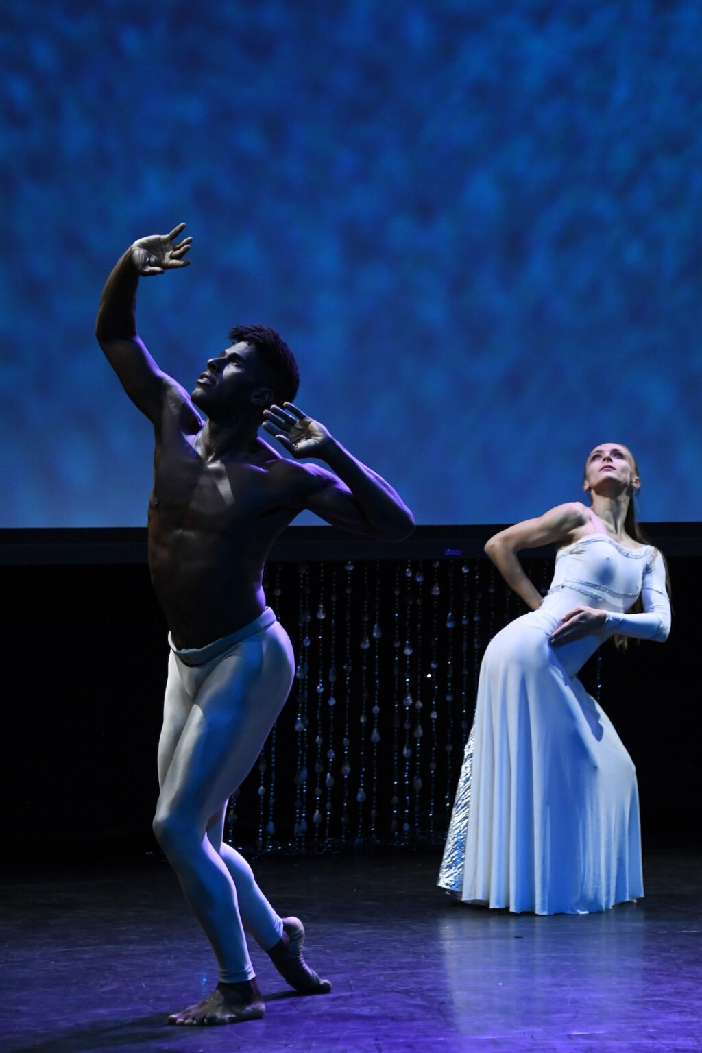 CULVER CITY, CALIFORNIA - DECEMBER 03: (L-R) Lloyd Knight and Marzia Memoli perform onstage during the inaugural Dance Hall of Fame ceremony honoring the most influential artists in dance history at Glorya Kaufman Community Center on December 03, 2025 in Culver City, California. (Photo by Alberto E. Rodriguez/Getty Images for Dance Hall of Fame)