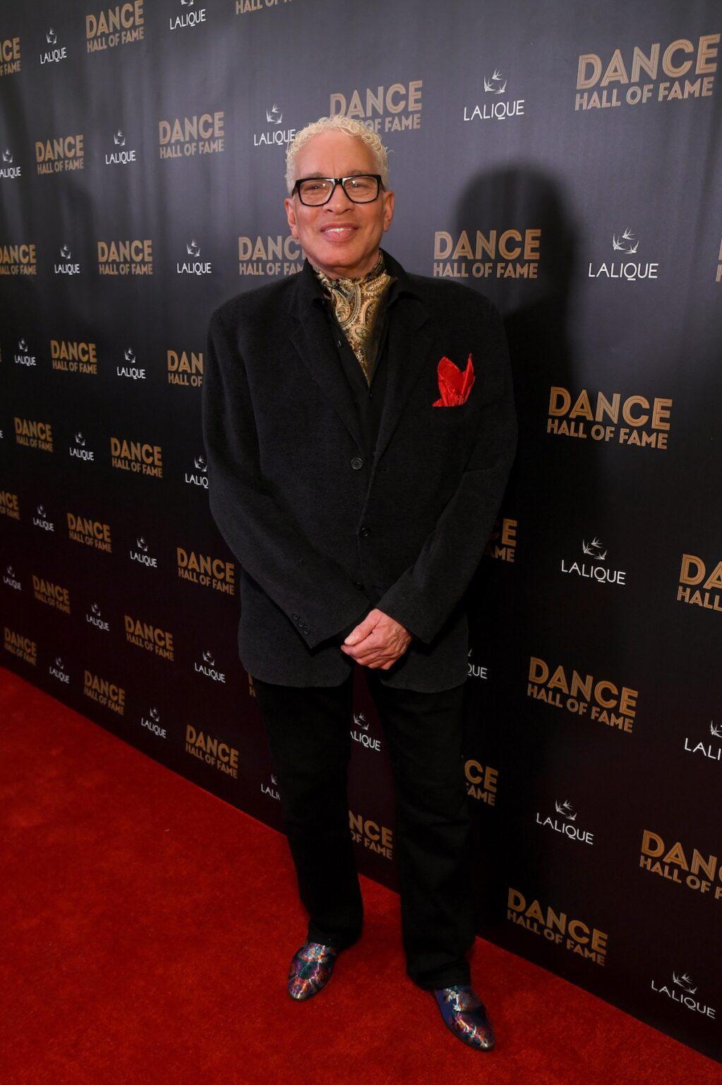 CULVER CITY, CALIFORNIA - DECEMBER 03: A guest attends the inaugural Dance Hall of Fame ceremony honoring the most influential artists in dance history at Glorya Kaufman Community Center on December 03, 2025 in Culver City, California. (Photo by Alberto E. Rodriguez/Getty Images for Dance Hall of Fame)