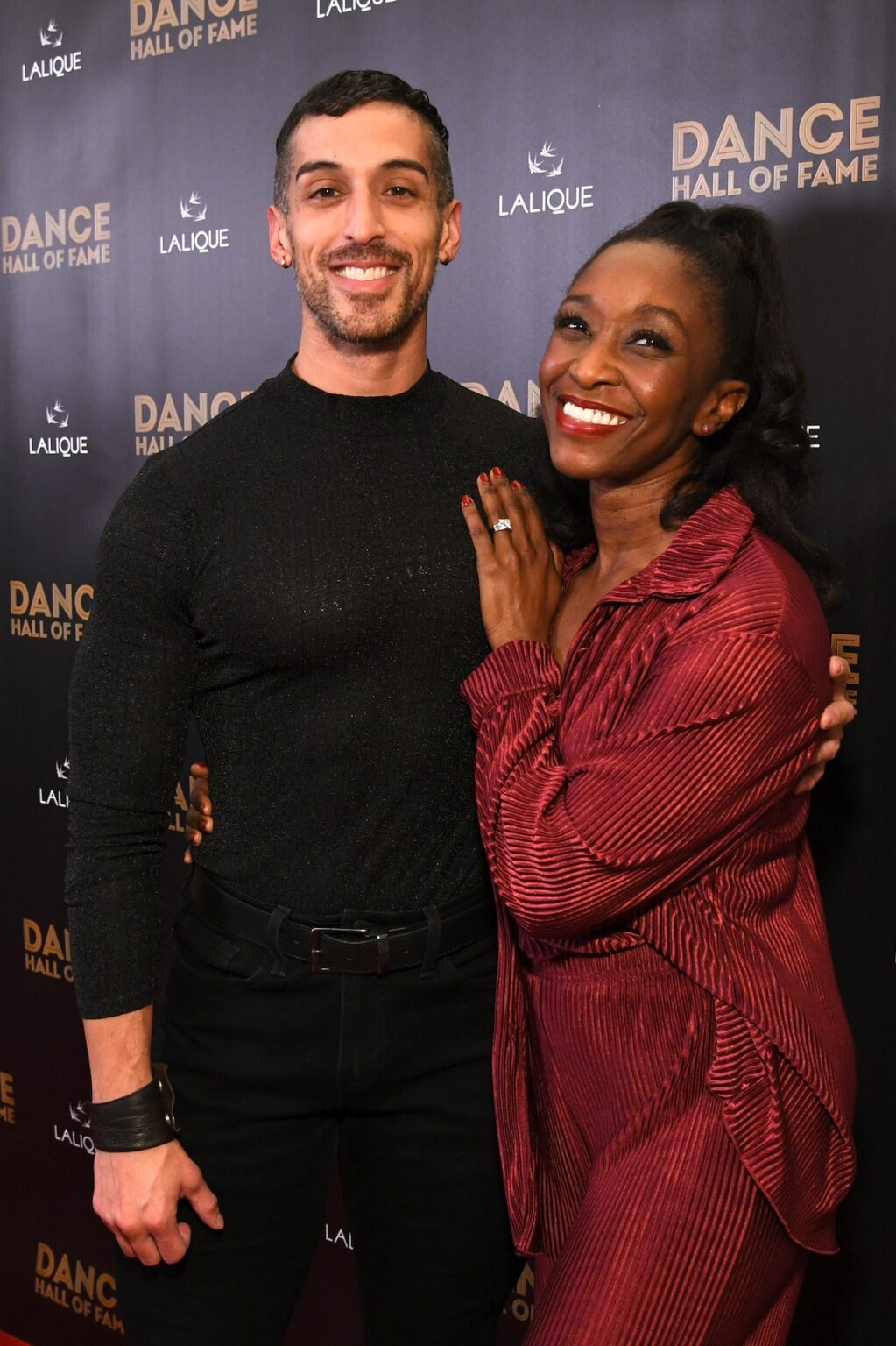 CULVER CITY, CALIFORNIA - DECEMBER 03: (L-R) Stephen Diaz and a guest attend the inaugural Dance Hall of Fame ceremony honoring the most influential artists in dance history at Glorya Kaufman Community Center on December 03, 2025 in Culver City, California. (Photo by Alberto E. Rodriguez/Getty Images for Dance Hall of Fame)