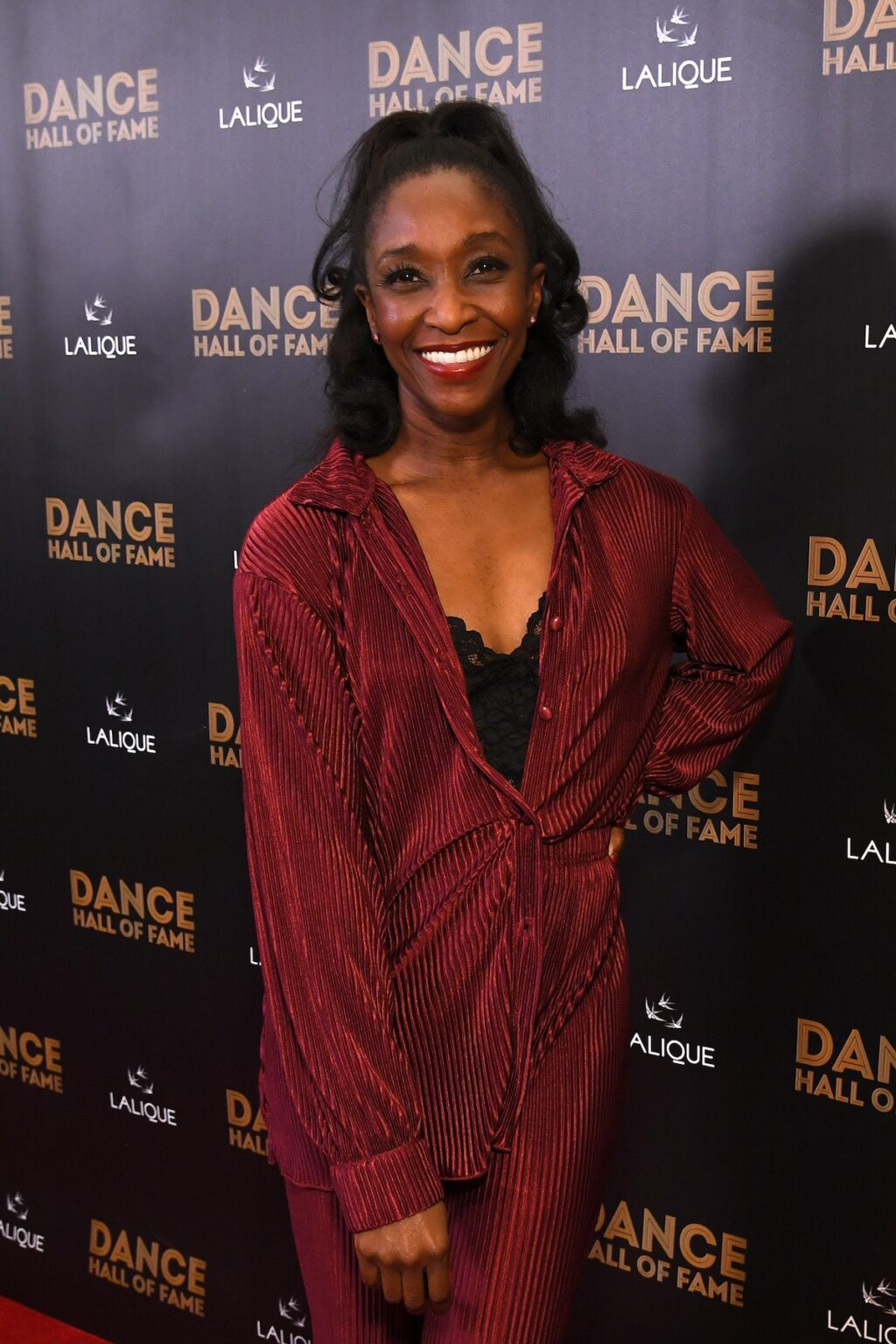 CULVER CITY, CALIFORNIA - DECEMBER 03: A guest attends the inaugural Dance Hall of Fame ceremony honoring the most influential artists in dance history at Glorya Kaufman Community Center on December 03, 2025 in Culver City, California. (Photo by Alberto E. Rodriguez/Getty Images for Dance Hall of Fame)