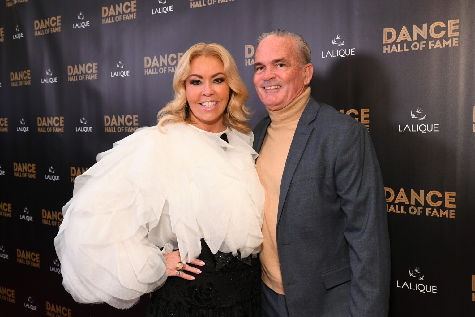 CULVER CITY, CALIFORNIA - DECEMBER 03: (L-R) Mary Murphy and a guest attend the inaugural Dance Hall of Fame ceremony honoring the most influential artists in dance history at Glorya Kaufman Community Center on December 03, 2025 in Culver City, California. (Photo by Alberto E. Rodriguez/Getty Images for Dance Hall of Fame)