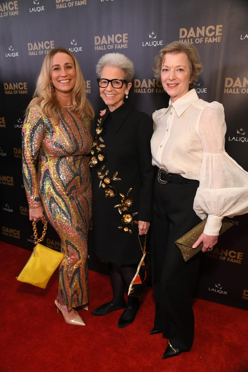 CULVER CITY, CALIFORNIA - DECEMBER 03: (L-R) Taryn Vander Hoop, Jody Gottfried Arnhold, and Lisa Rinehart attend the inaugural Dance Hall of Fame ceremony honoring the most influential artists in dance history at Glorya Kaufman Community Center on December 03, 2025 in Culver City, California. (Photo by Alberto E. Rodriguez/Getty Images for Dance Hall of Fame)