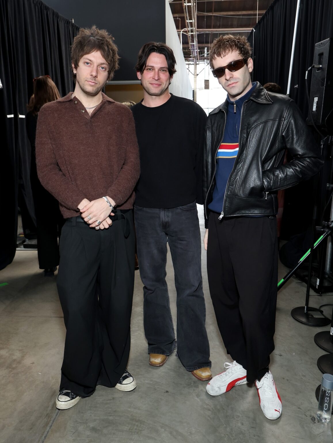 LOS ANGELES, CALIFORNIA - JANUARY 28: (L-R) Josh Conway, Edward James and Jesse Perlman of The Marías attend Best New Artist Spotlight at GRAMMY House during the 68th GRAMMY Awards at Rolling Greens on January 28, 2026 in Los Angeles, California. (Photo by Monica Schipper/Getty Images for The Recording Academy)