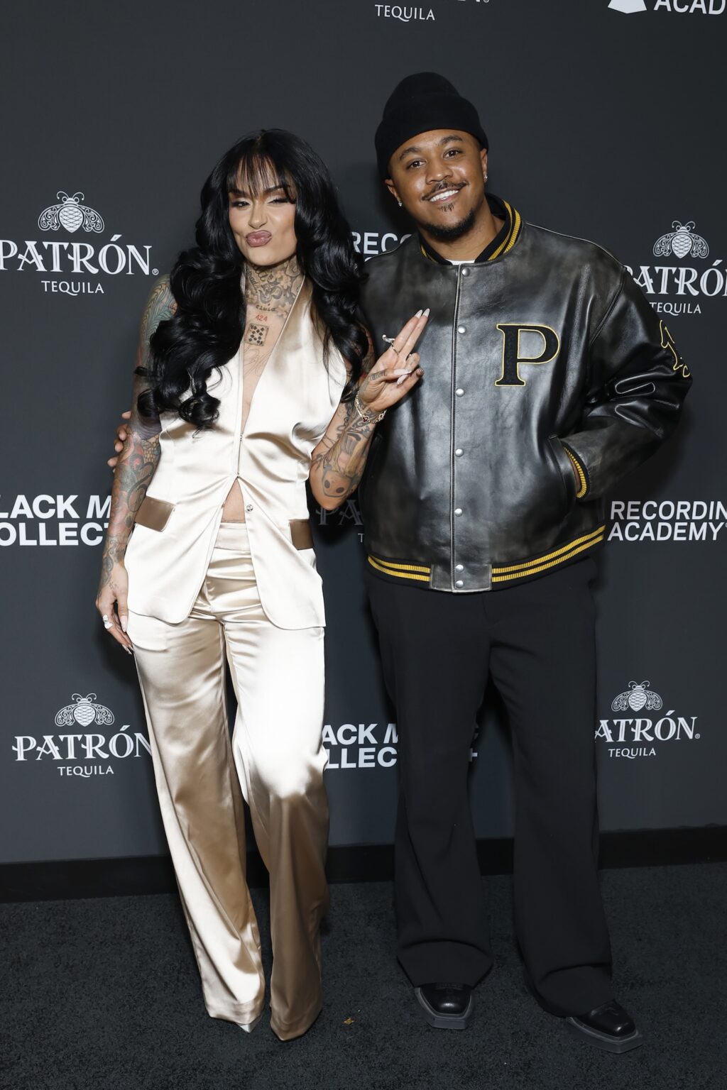 LOS ANGELES, CALIFORNIA - JANUARY 29: (L-R) Kehlani and Khris Riddick-Tynes attend the 2026 Recording Academy Honors presented by The Black Music Collective during the 68th GRAMMY Awards on January 29, 2026 in Los Angeles, California. (Photo by Leon Bennett/Getty Images for The Recording Academy)