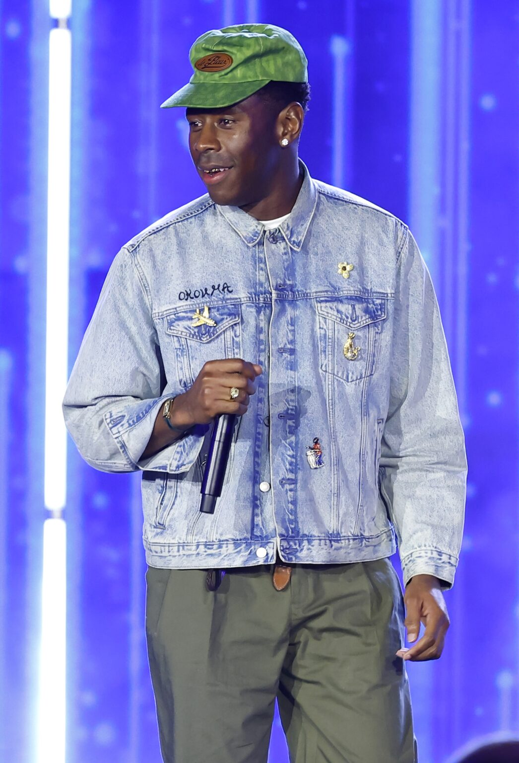 LOS ANGELES, CALIFORNIA - JANUARY 29: Tyler, the Creator speaks onstage during the 2026 Recording Academy Honors presented by The Black Music Collective during the 68th GRAMMY Awards on January 29, 2026 in Los Angeles, California. (Photo by Leon Bennett/Getty Images for The Recording Academy)