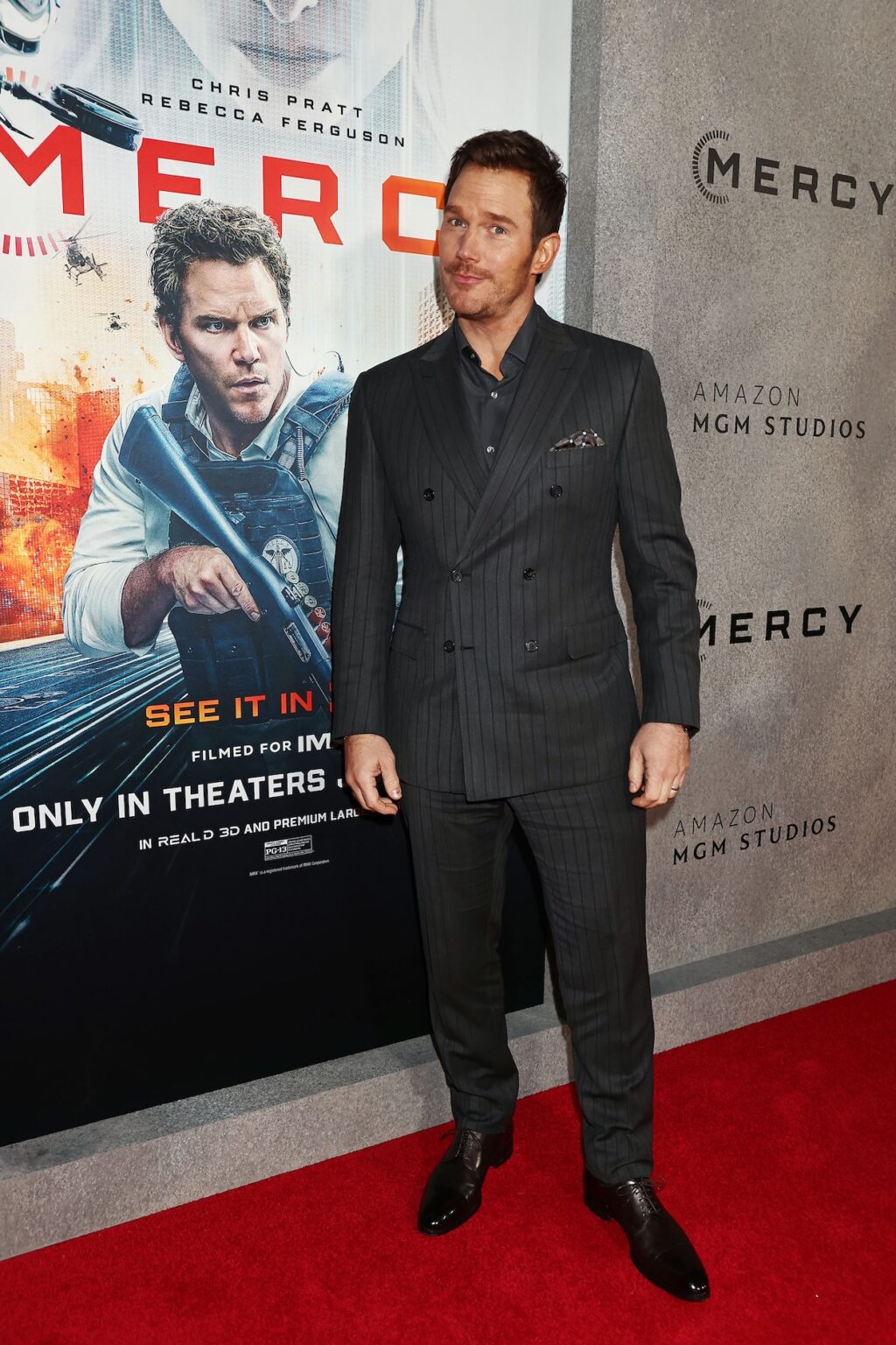 New York, New York 1/20/26 New York Premiere for “ MERCY “ starring Chris Pratt , In theaters January 23 , : Chris Pratt - PHOTO by: Dave Allocca / Starpix - Location: Regal AMC Lincoln