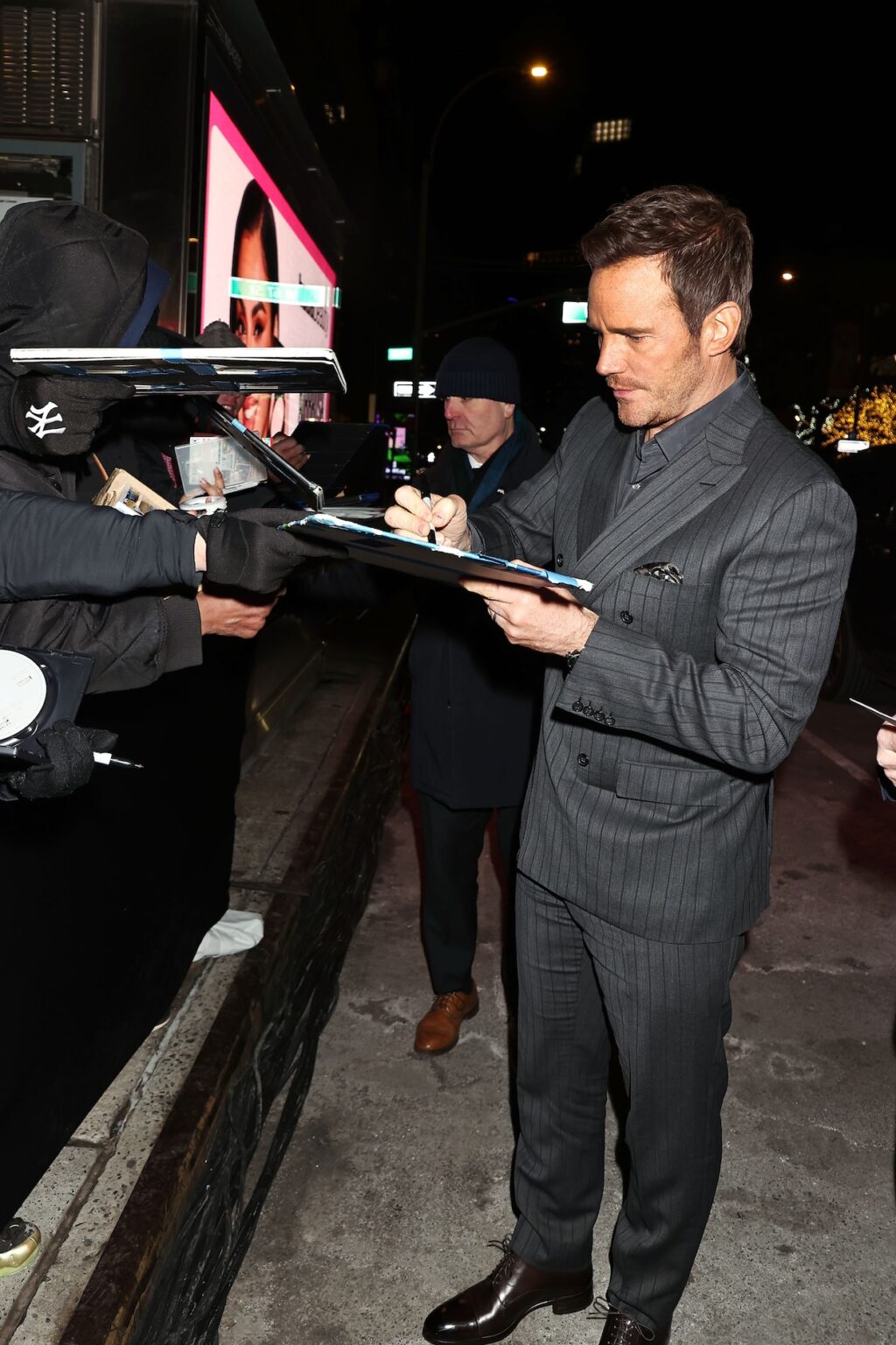 New York, New York 1/20/26 New York Premiere for “ MERCY “ starring Chris Pratt , In theaters January 23 , : Chris Pratt - PHOTO by: Dave Allocca / Starpix - Location: Regal AMC Lincoln