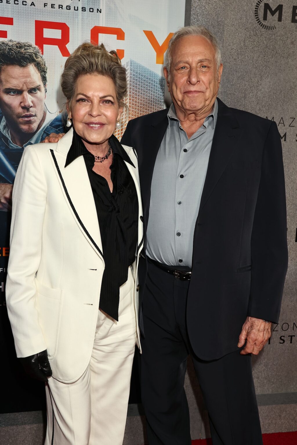 New York, New York 1/20/26 New York Premiere for “ MERCY “ starring Chris Pratt , In theaters January 23 , : Charles Roven and Stephanie Haymes - PHOTO by: Dave Allocca / Starpix - Location: Regal AMC Lincoln