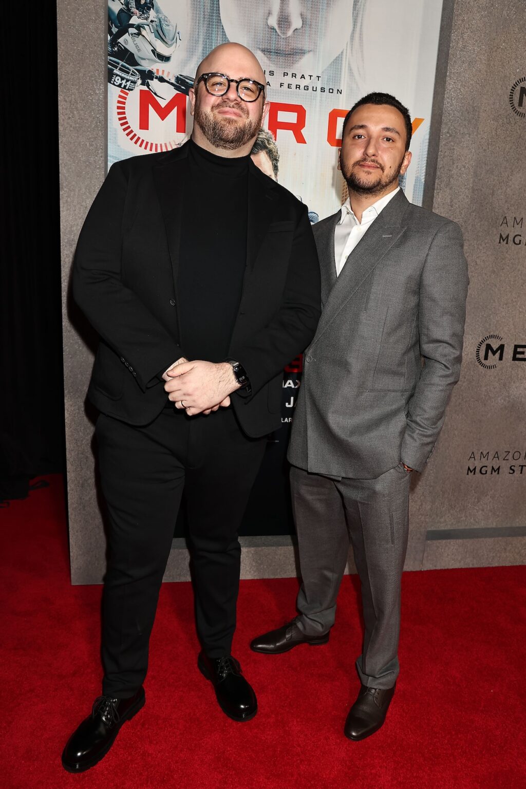 New York, New York 1/20/26 New York Premiere for “ MERCY “ starring Chris Pratt , In theaters January 23 , : Robert Amidon and Majd Nessif - PHOTO by: Dave Allocca / Starpix - Location: Regal AMC Lincoln