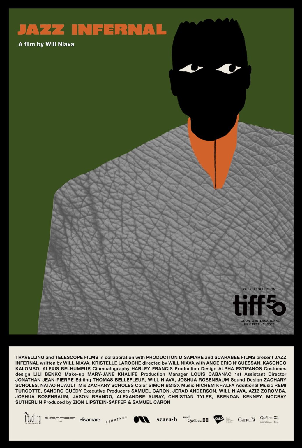 Poster image of Jazz Infernal by Will Niava, an official selection of the 2026 Sundance Film Festival. Courtesy of Sundance Institute.