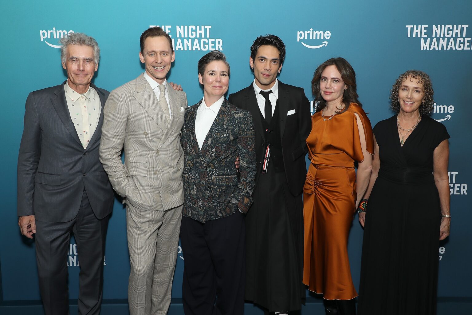 New York, New York - 1/7/26 - Stephen Garrett, Tom Hiddleston, Georgi Banks-Davies (Director), Diego Calva, Michele Wolkoff and Clarissa Ingram attends the Amazon MGM Studios Special Screening of “The Night Manager” in New York - PICTURED: Stephen Garrett, Tom Hiddleston, Georgi Banks-Davies (Director), Diego Calva, Michele Wolkoff and Clarissa Ingram - PHOTO by: Marion Curtis / StarPix - Location: Metrograph
