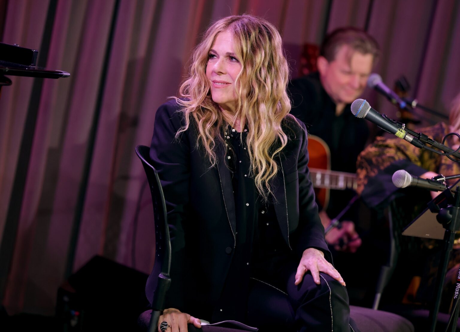 LOS ANGELES, CALIFORNIA - JANUARY 27: Rita Wilson performs onstage during GRAMMY Studios Presents: Liner Notes during the 68th GRAMMY Awards at GRAMMY Museum on January 27, 2026 in Los Angeles, California. (Photo by Kevin Winter/Getty Images for The Recording Academy)