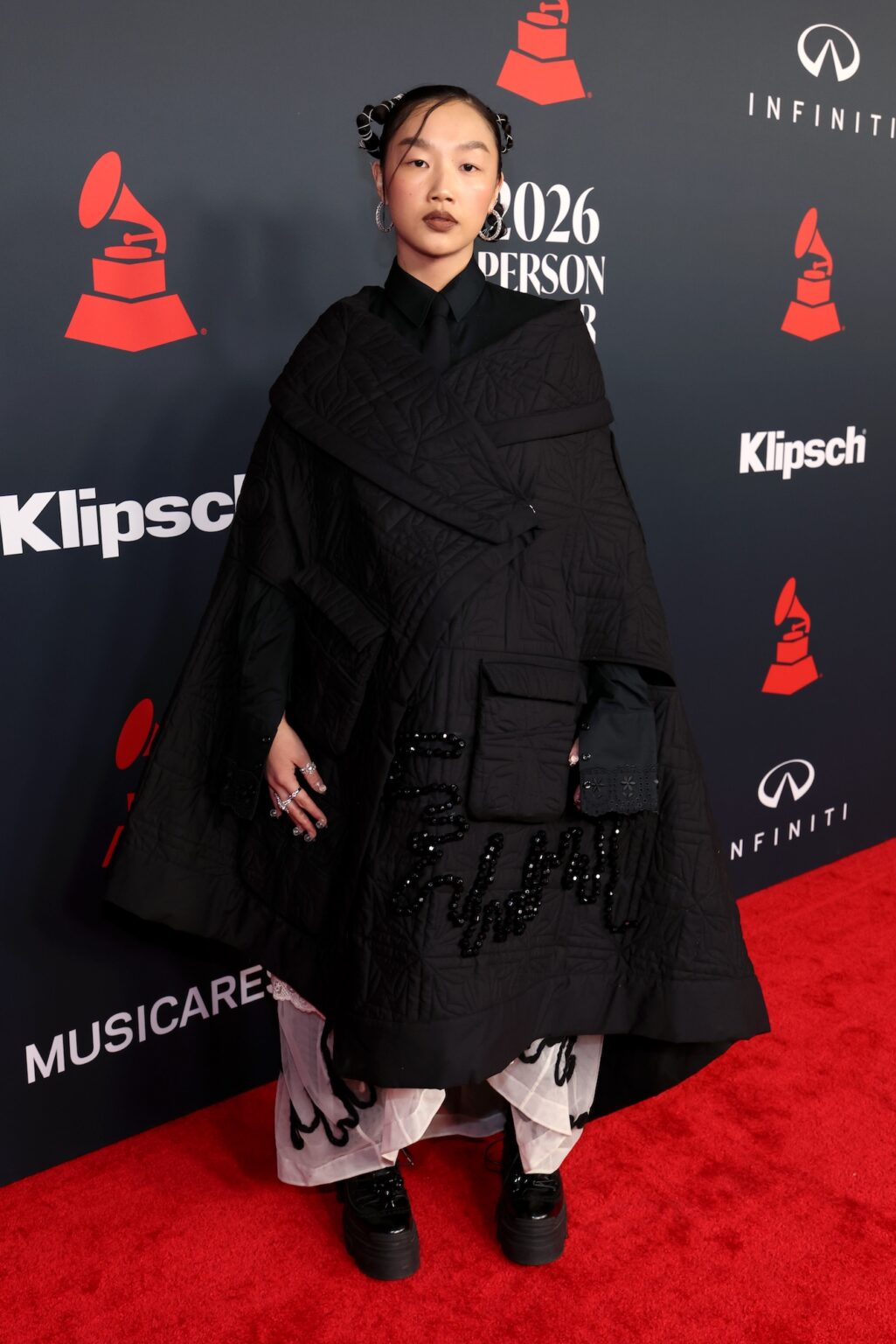 LOS ANGELES, CALIFORNIA - JANUARY 30: Audrey Nuna attends 2026 MusiCares Person of the Year Honoring Mariah Carey on January 30, 2026 in Los Angeles, California. (Photo by Kevin Mazur/Getty Images for The Recording Academy)