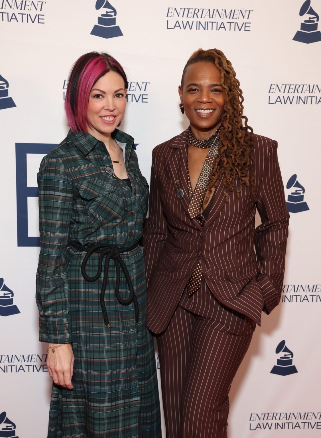 LOS ANGELES, CALIFORNIA - JANUARY 30: Dani Deahl and Divinity Roxx attend the 68th GRAMMY Awards - 28th Annual Entertainment Law Initiative Luncheon on January 30, 2026 in Los Angeles, California. (Photo by Jesse Grant/Getty Images for The Recording Academy)