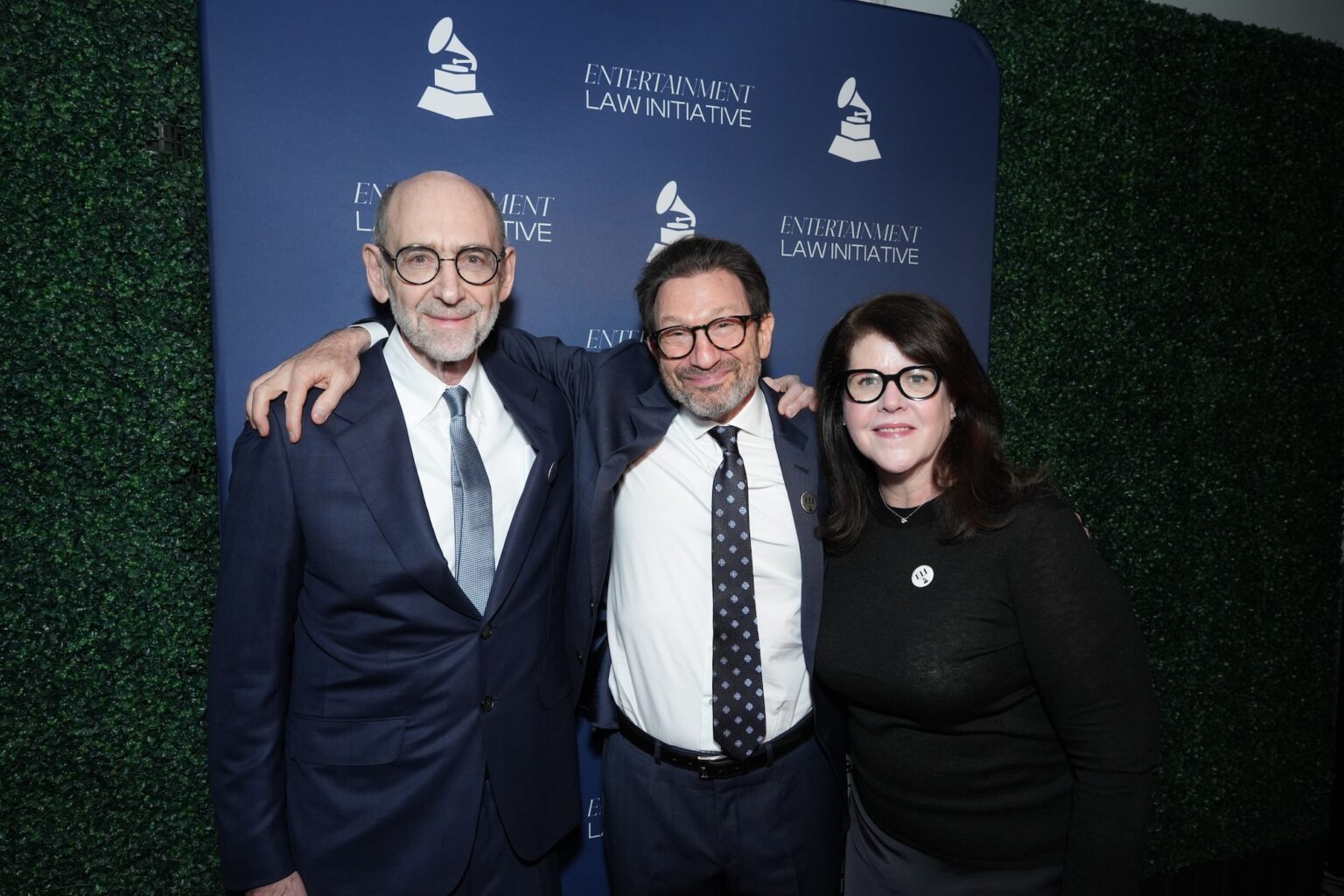 LOS ANGELES, CALIFORNIA - JANUARY 30: Fred Wistow, Paul Robinson and his wife during the 68th GRAMMY Awards - 28th Annual Entertainment Law Initiative Luncheon on January 30, 2026 in Los Angeles, California. (Photo by Gonzalo Marroquin/Getty Images for The Recording Academy)