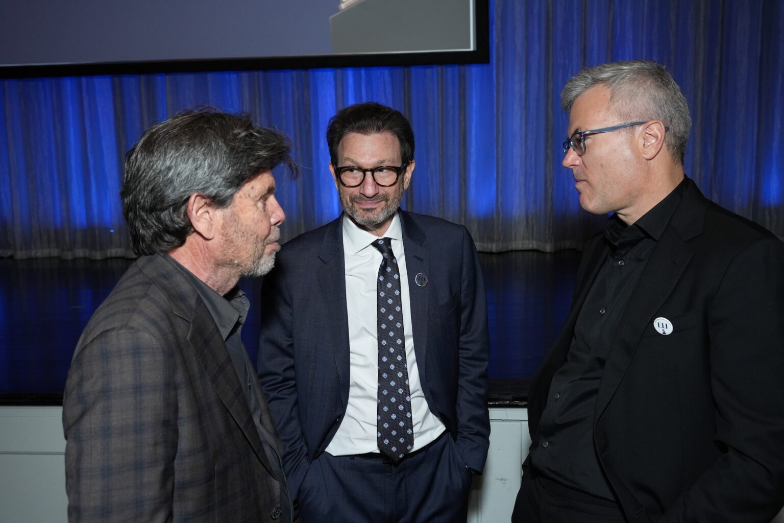 LOS ANGELES, CALIFORNIA - JANUARY 30: A guest, Paul Robinson and Armin Zerza during the 68th GRAMMY Awards - 28th Annual Entertainment Law Initiative Luncheon on January 30, 2026 in Los Angeles, California. (Photo by Gonzalo Marroquin/Getty Images for The Recording Academy)