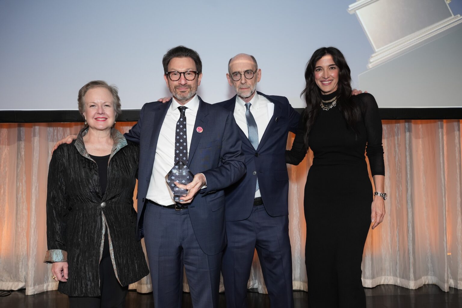 LOS ANGELES, CALIFORNIA - JANUARY 30: Ruby Marchand, Paul Robinson, Fred Wistow and Renee Karalian during the 68th GRAMMY Awards - 28th Annual Entertainment Law Initiative Luncheon on January 30, 2026 in Los Angeles, California. (Photo by Gonzalo Marroquin/Getty Images for The Recording Academy)