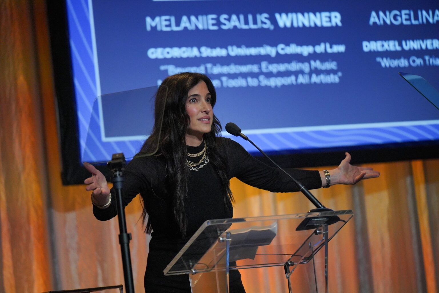 LOS ANGELES, CALIFORNIA - JANUARY 30: Renee Karalian during the 68th GRAMMY Awards - 28th Annual Entertainment Law Initiative Luncheon on January 30, 2026 in Los Angeles, California. (Photo by Gonzalo Marroquin/Getty Images for The Recording Academy)