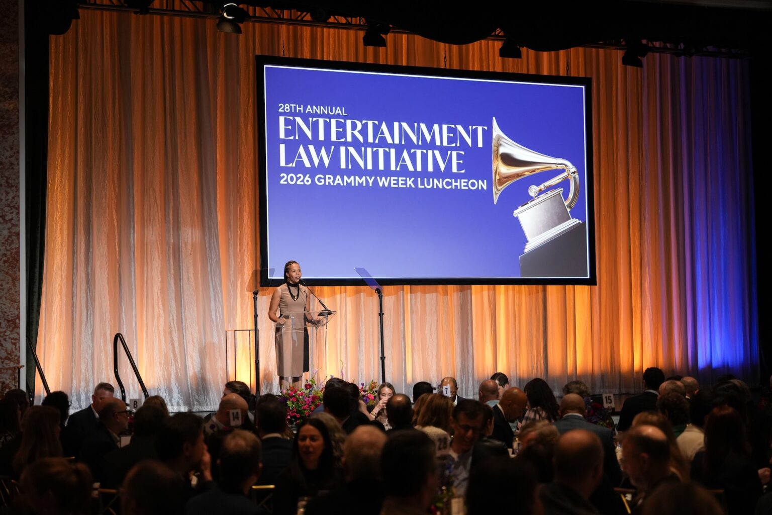 LOS ANGELES, CALIFORNIA - JANUARY 30: Kelley Purcell during the 68th GRAMMY Awards - 28th Annual Entertainment Law Initiative Luncheon on January 30, 2026 in Los Angeles, California. (Photo by Gonzalo Marroquin/Getty Images for The Recording Academy)