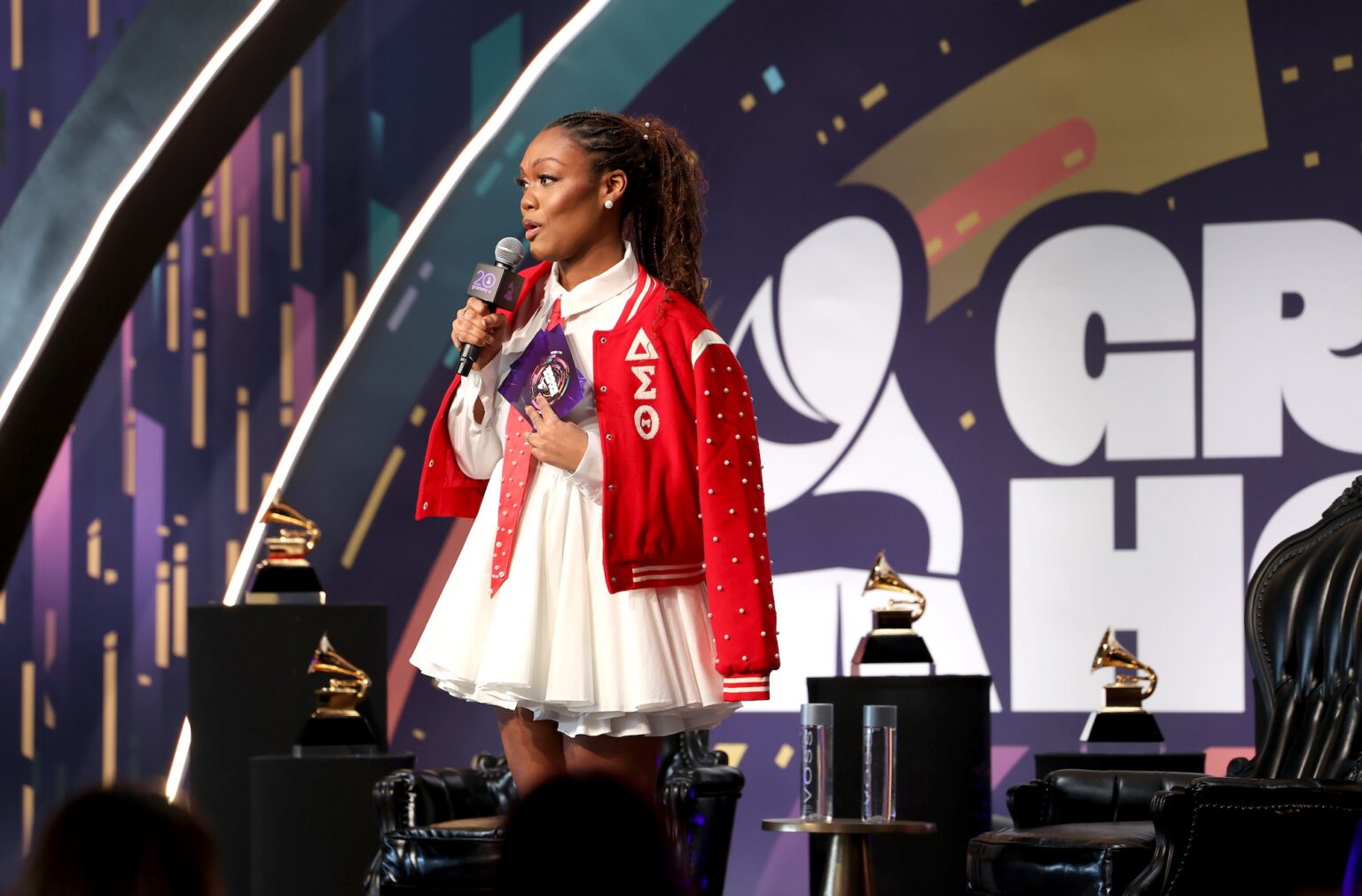 LOS ANGELES, CALIFORNIA - JANUARY 30: Chelsey Green speaks onstage during the GRAMMY U Masterclass during the 68th GRAMMY Awards at Rolling Greens on January 30, 2026 in Los Angeles, California. (Photo by Anna Webber/Getty Images for The Rceording Academy)