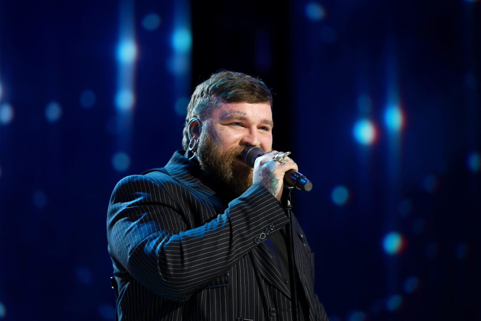 LOS ANGELES, CALIFORNIA - JANUARY 30: Teddy Swims performs onstage at 2026 MusiCares Person of the Year Honoring Mariah Carey on January 30, 2026 in Los Angeles, California. (Photo by Kevin Mazur/Getty Images for The Recording Academy)