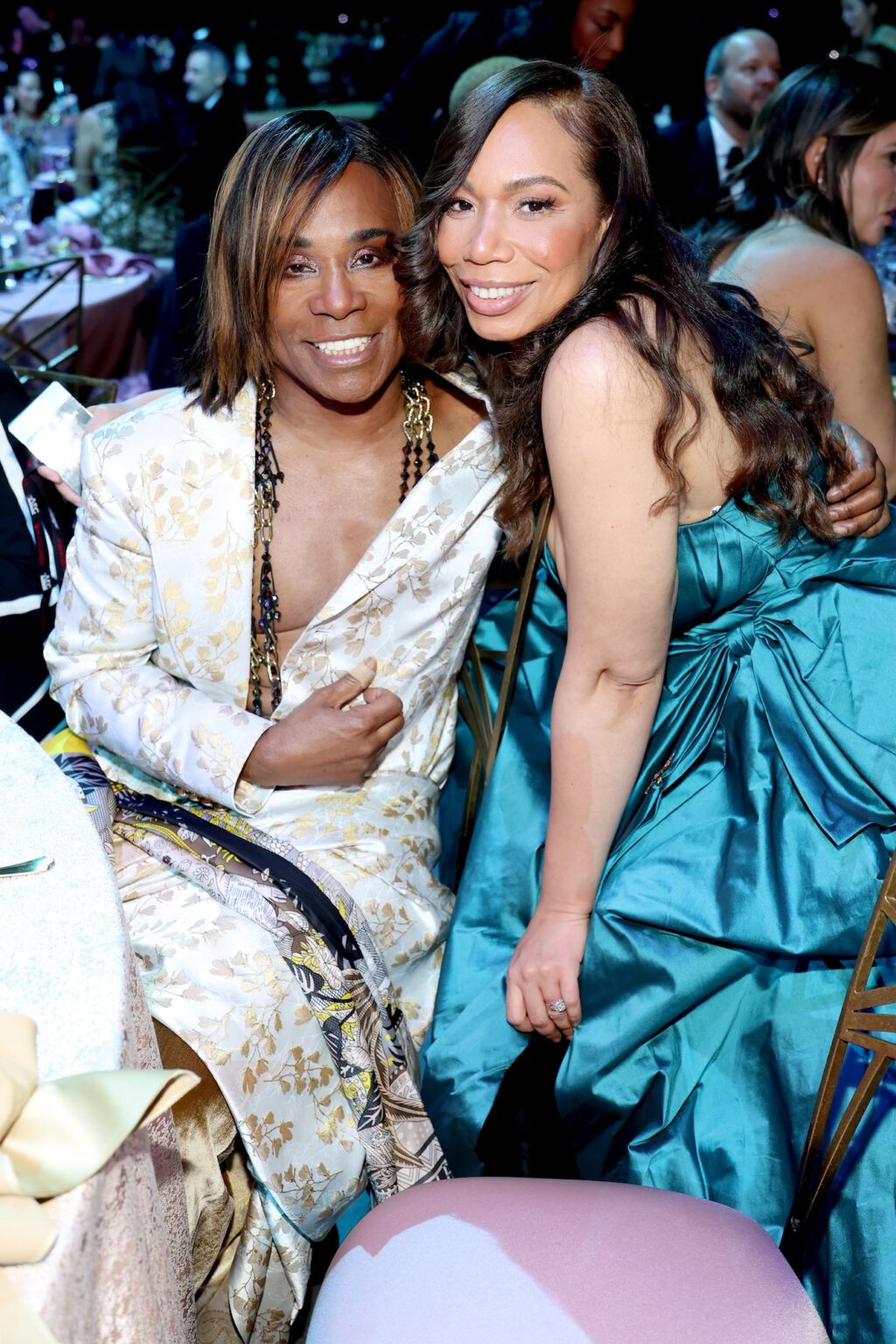 LOS ANGELES, CALIFORNIA - JANUARY 30: (L-R) Billy Porter and Autumn Rowe attend 2026 MusiCares Person of the Year Honoring Mariah Carey on January 30, 2026 in Los Angeles, California. (Photo by Kevin Mazur/Getty Images for The Recording Academy)