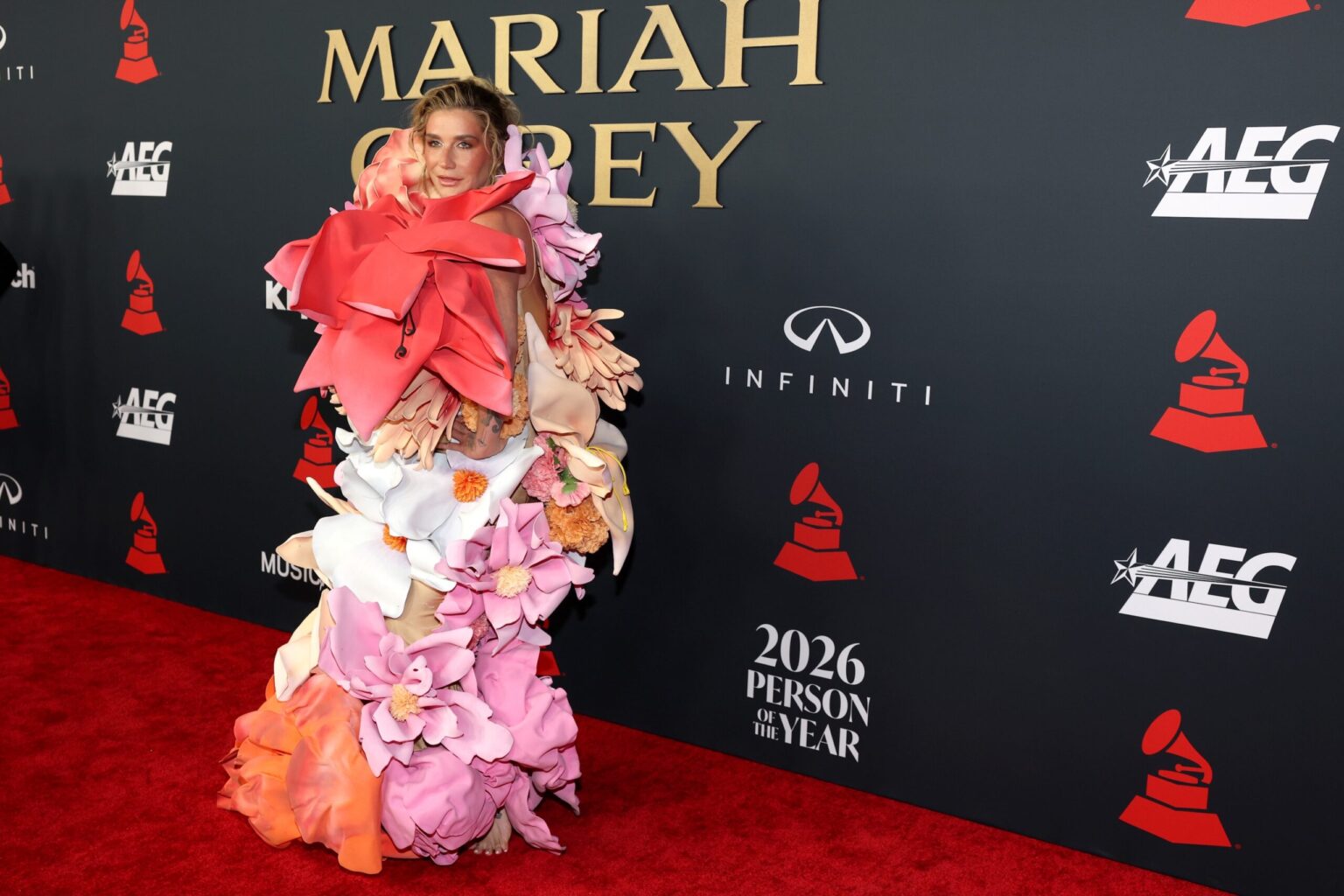 LOS ANGELES, CALIFORNIA - JANUARY 30: Kesha attends 2026 MusiCares Person of the Year Honoring Mariah Carey on January 30, 2026 in Los Angeles, California. (Photo by Matt Winkelmeyer/Getty Images for The Recording Academy)